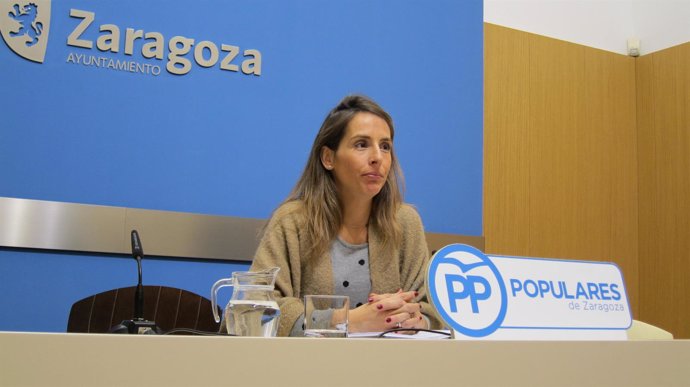 La concejal del PP en el Ayuntamiento de Zaragoza, María Navarro