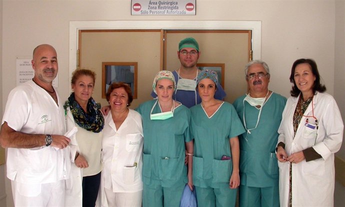 Profesionales sanitarios del Hospital de Valme (Sevilla)