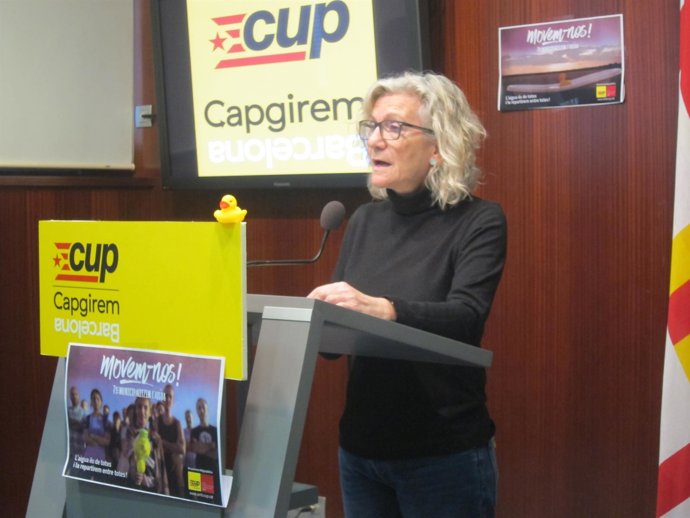 La líder de la CUP en Barcelona, Maria José Lecha
