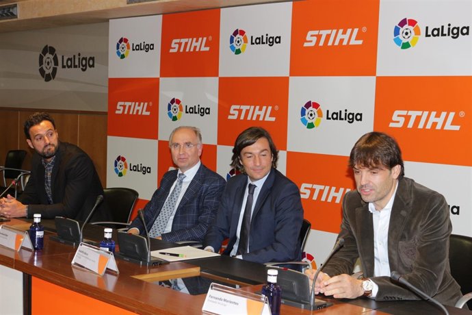 Fernando Morientes y Francisco Narváez 'Kiko' en un acto de LaLiga