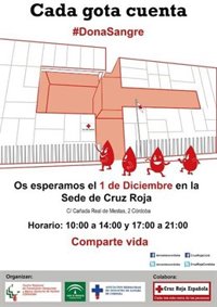 Cruz Roja organiza en Córdoba una jornada de donación de sangre para el CRTS