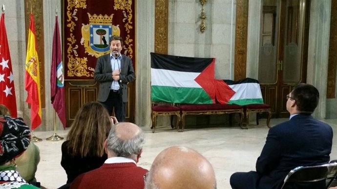 Mauricio Valiente durante el acto