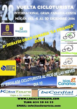 La Cicloturista de Gran Canaria se celebra del 4 al 10 de diciembre