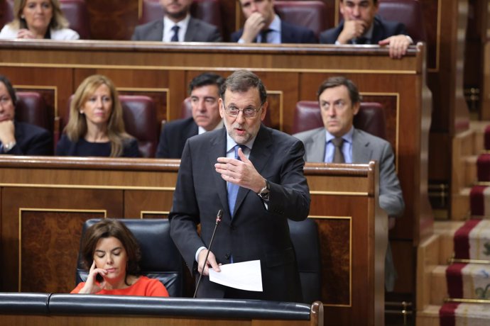 Rajoy en la sesión de control al Gobierno en el Congreso