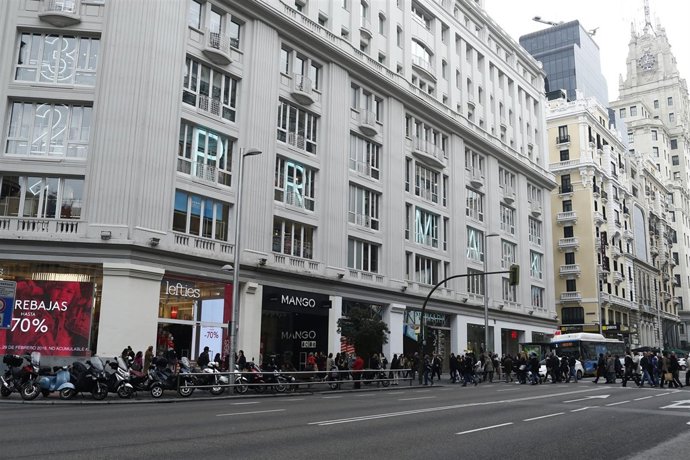 Primark de Gran Vía en Madrid, Mango y Lefties