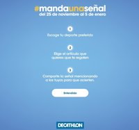 Decathlon impulsa la campaña #mandaunaseñal para elegir el regalo navideño