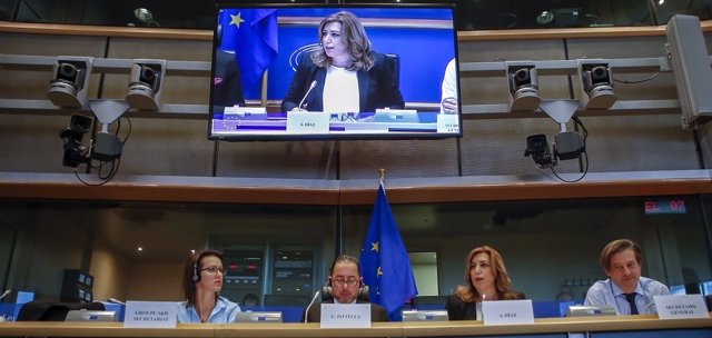 Susana Díaz interviene ante el Grupo Socialista en la Eurocámara
