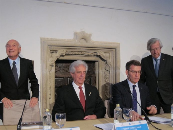 Encuentro del presidente de Uruguay con empresarios gallegos