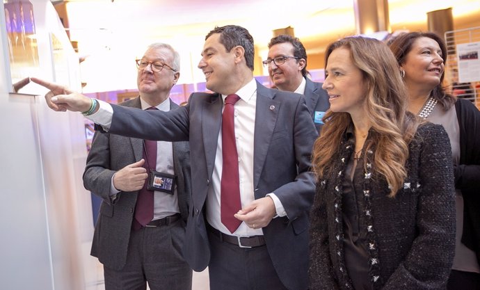 El presidente del PP-A, Juanma Moreno, en Bruselas