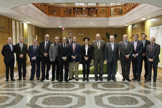 Ramón Álvarez de Miranda y los demás presidentes de Tribunal de Cuentas 