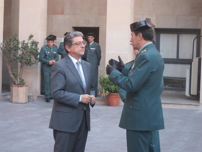Enric Millo (delegado del Gobierno en Catalunya) Ángel Gozalo (Guardia Civil)