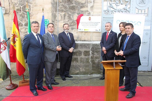 Acto de conmemoración del centenario de la presa de Mengíbar.