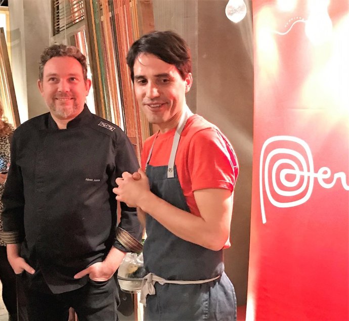 El chef Virgilio Martínez y Albert Adrià