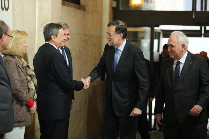 Rajoy y Mario Draghi participan en el centenario de Deusto Bussiness School