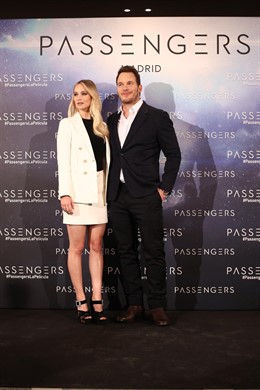 Jennifer Lawrence y Chris Pratt presentan en España la película Passengers