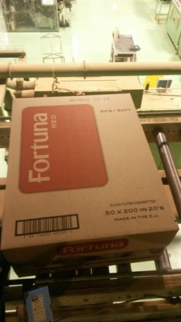 Ultima caja de tabaco fabricada en Altadis de La Rioja