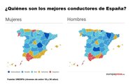 Las jóvenes de Huesca, las que mejor conducen de España y los jóvenes de Melilla, los que peor, según un estudio