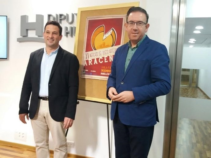 El alcalde de Aracena presenta la XV de la feria del queso.