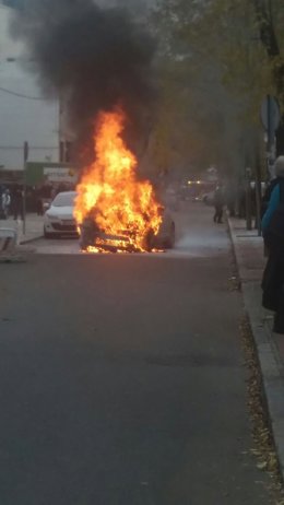 Imagn del coche ardiendo