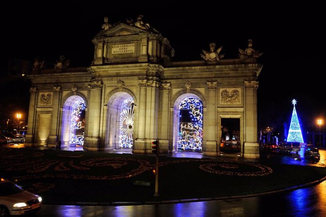 Luces de Navidad en Madrid.