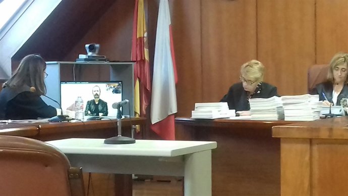 Videoconferencia del exinterventor Fernando Urruticoechea en el juicio de Trapur