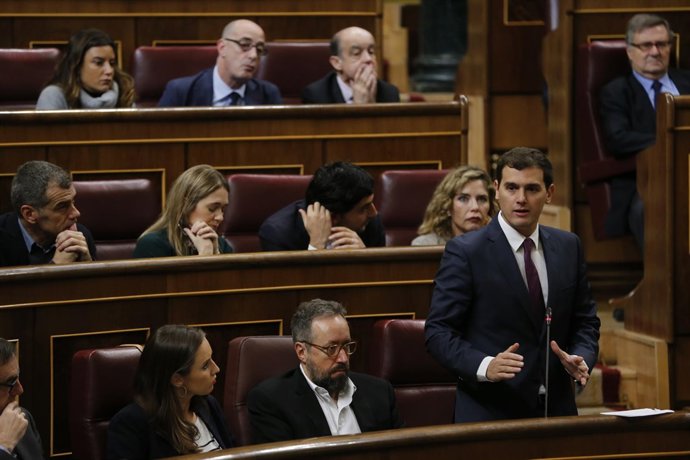 Albert Rivera en la sesión de control al Gobierno en el Congreso