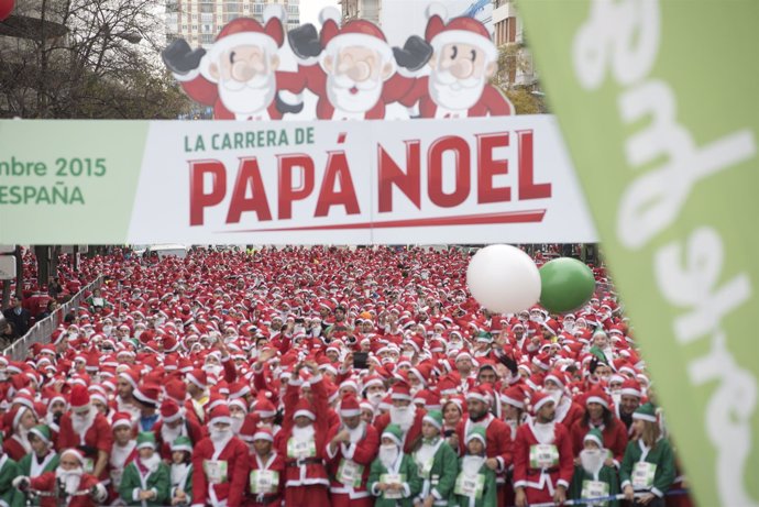 Carrera de Papé Noel de Madrid