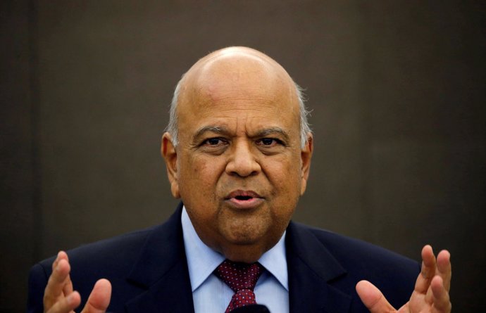 El ministro de Finanzas de Sudáfrica, Pravin Gordhan.