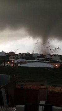 Un tornado causa daños en Palos en calles, campos y la residencia de ancianos