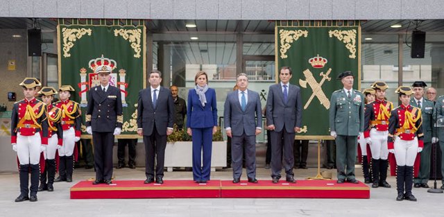 El director de la Guardia Civil, José Manuel Holgado, en los juzgados de Sevilla