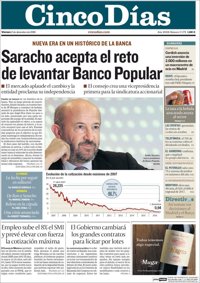 Las portadas de los periódicos económicos de hoy, viernes 2 de diciembre