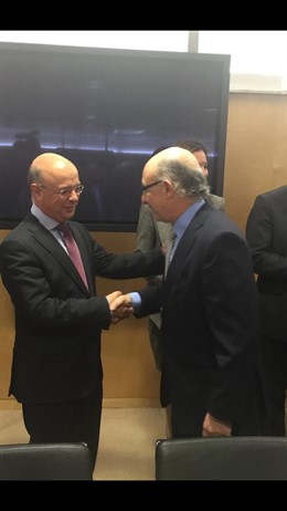Carrillo y Montoro en la reunión del CPFF