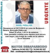 Buscan a un ciclista de 78 años desaparecido entre Bétera y Burjassot