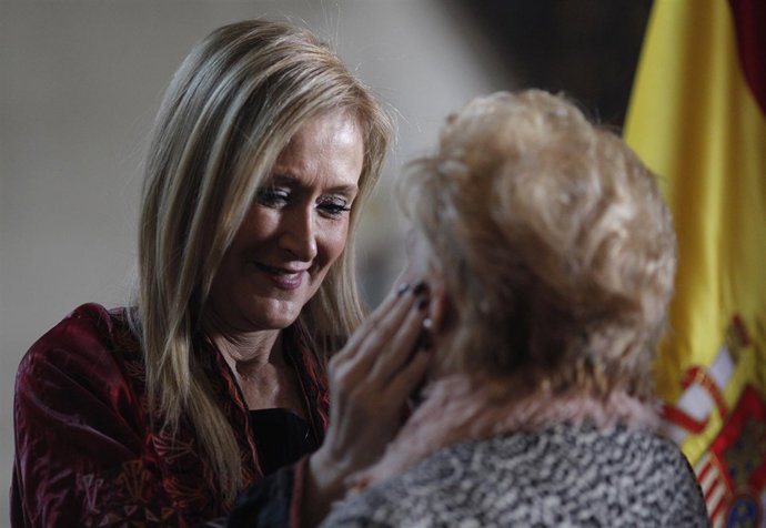 Cristina Cifuentes en la sede la Comunidad de Madrid 