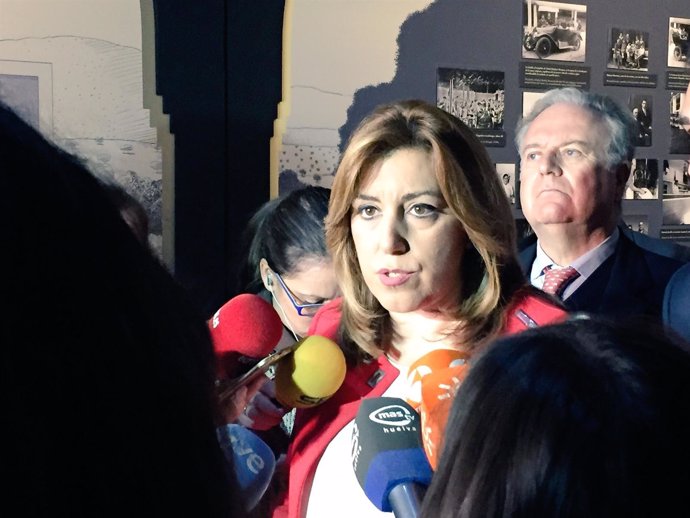 Susana Díaz, hoy ante los medios