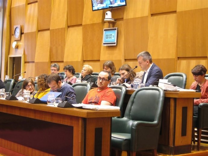 Alberto Cubero en el pleno del Ayuntamiento.