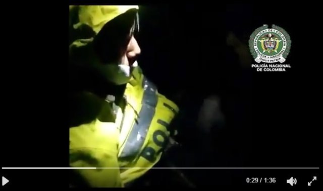 Imagen del rescate de Erwin Tumiri en el siniestro del Chapecoense