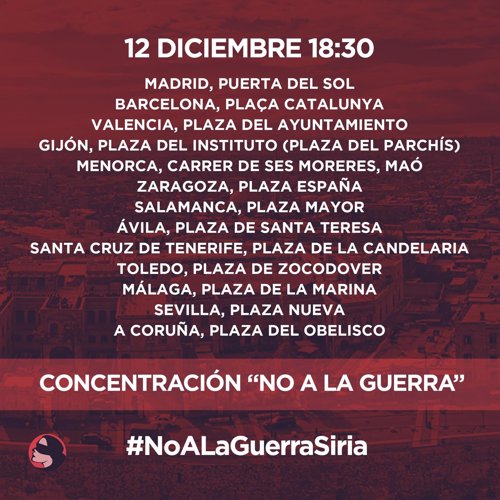  'Siria. No A La Guerra'