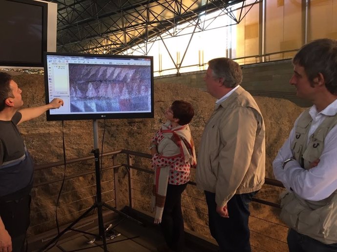 Muestra de la tecnología que se aplica en la Cueva Pintada