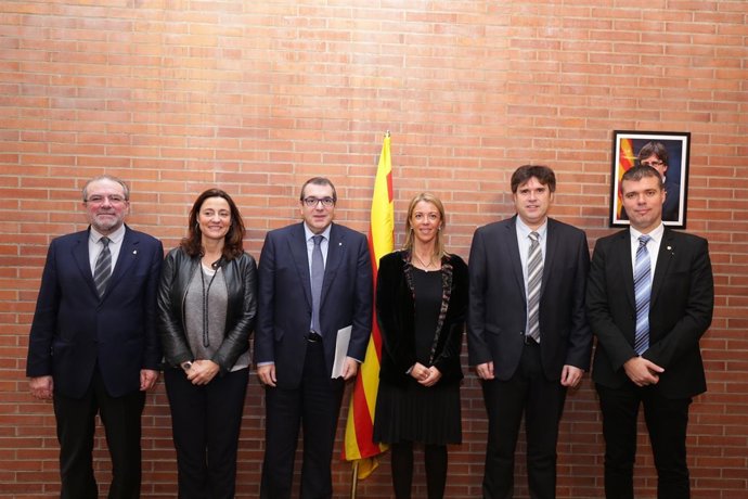 Joan Reñé, Mercè Conesa, Jordi Jané, Annabel Marcos, Pere Vila y J.M.Cruset