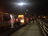 Cuatro heridos en una colisión múltiple en el Puente Real de Badajoz