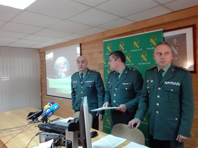 Guardia Civil de Oviedo presentan 'Operación Pryamo'