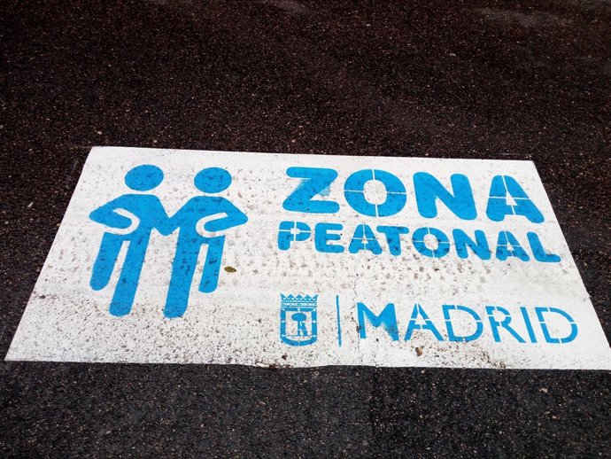 Corte al tráfico en Gran Vía