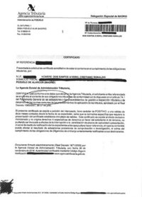 Un documento de Hacienda dice que Cristiano está "al corriente de pago"