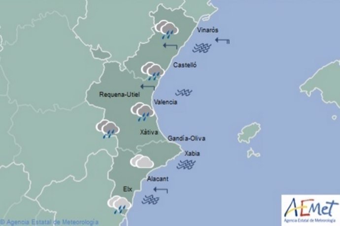 Previsión del tiempo en la Comunitat para este domingo
