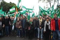 Podemos e IU defienden más autogobierno y protagonismo para Andalucía en la marcha del 4D