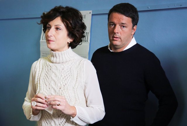 Matteo Renzi y su mujer Agnese