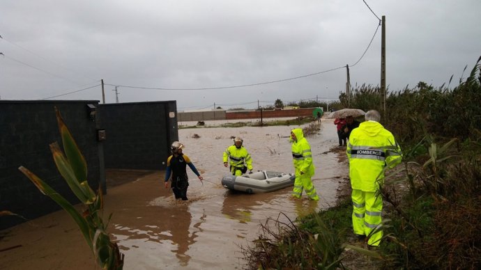 Inundación en la provincia de Cádiz