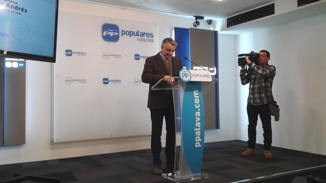 El vicesecretario general del PP vasco, Javier de Andrés, 