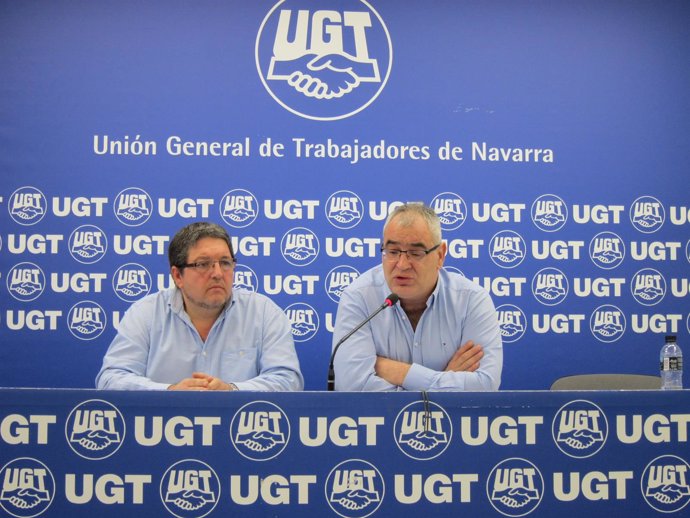 Demetrio Muñoz y Lorenzo Ríos, de UGT de Navarra